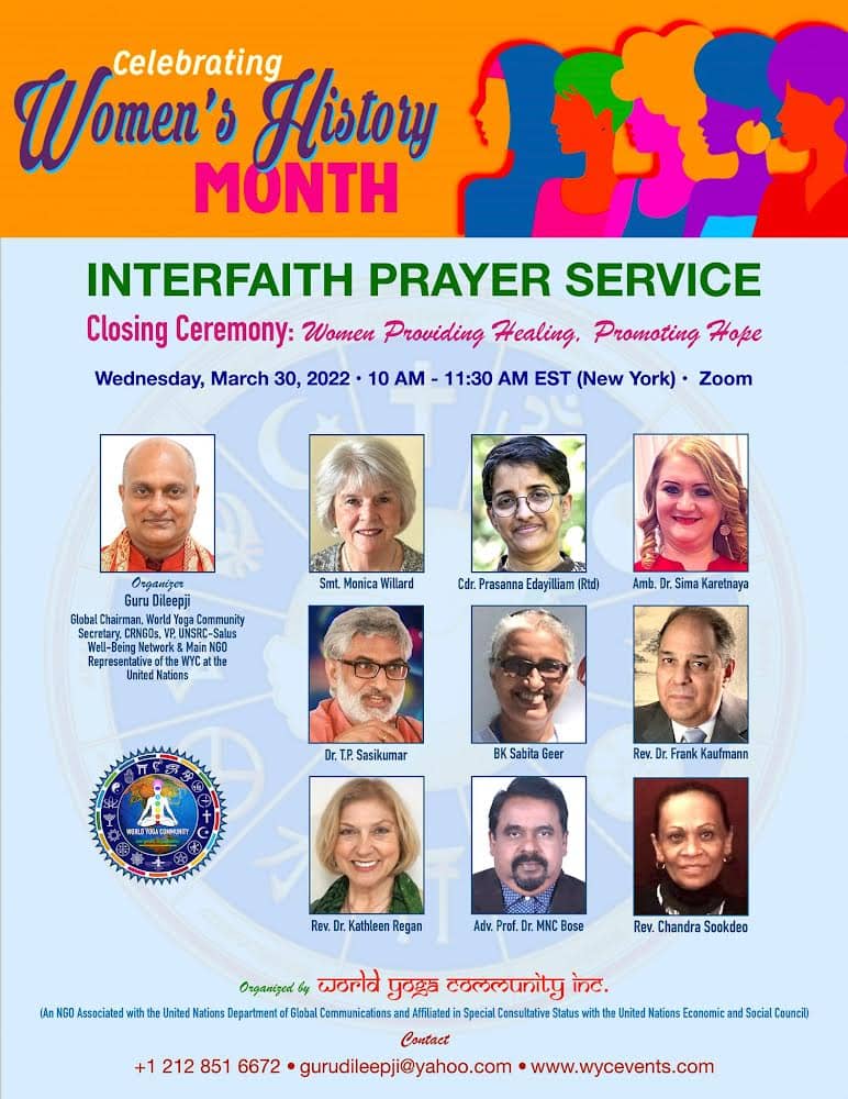 Twelve Gates Foundation President To Speak At Interfaith Prayer Service in Celebration of Women’s History Month