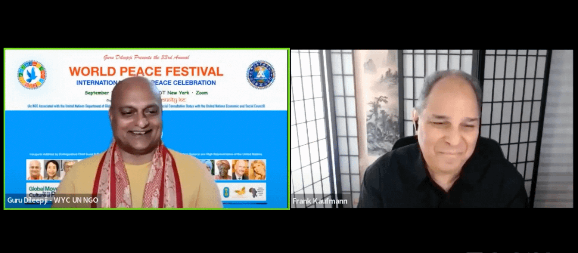 Twelve Gates Foundation President Offers Brief Remarks at the World Peace Festival 2022